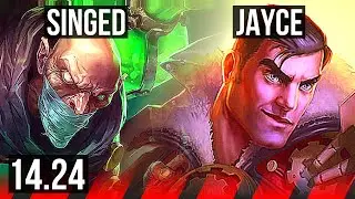 SINGED vs JAYCE (TOP) | KR Grandmaster | 14.24