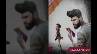 PhotoShop Happy CHOCOLATE Day | PhotoShop Valentine's week Photo Editing Tutorial | Kamal Raj Saini