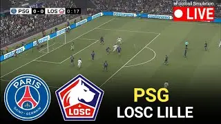 🔴EN DIRECT - PSG vs LOSC Lille |  Ligue 1 2026 |  Simulation vid&eacute;o de jeu eFootball PES 21