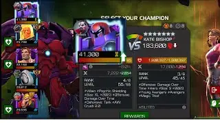 Act 9.2.1 Kate bishop boss mowed under a minute with Onslaught