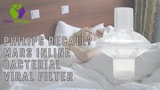 Mars Wellness Inline Viral Bacterial Filter for Philips Recall Dreamstation CPAP Machine