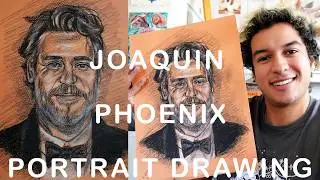 Joaquin Phoenix Portrait Drawing By The Vegan Painter🎨