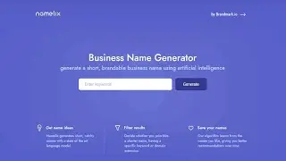 Discover the Perfect Brand Name with Namelix AI