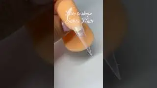 Square Tips into Stiletto Nails | Easy Tutorial 💖 #stilettonails #shorts