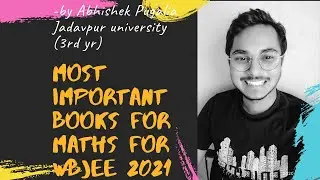 #wbjee2021#jeemain2021 BOOKS YOU MUST FOLLOW FOR MATHS FOR WBJEE 2021