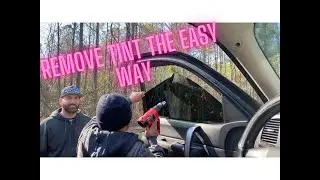 REMOVE WINDOW TINT THE EASY WAY [Goon Platoon MX]