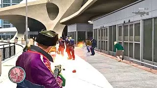 GTA 4 - AIRPORT MASSACRE + EPIC SHOOTOUT WITH SWAT & POLICE + FOUR STARS