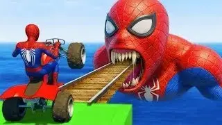 Spider-Man Rescues Little Pig! Iron Man vs. Venom - GTA 5 Superhero Funny Moments