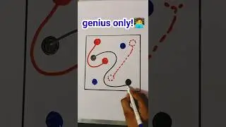 Only for a Genius!   Concept Matching to Circle without crossing the lines!#viral #shortfeed
