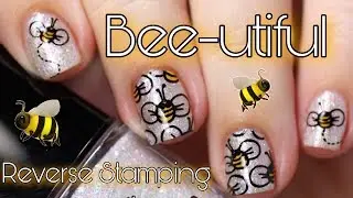 🐝Bee-utiful Reverse Stamping🐝 || Dollish Polish & The Don Deeva