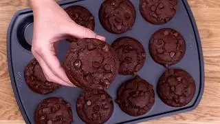 Bakery-Style Double Chocolate Muffins at Home