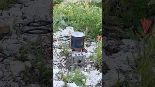 Mountain wilderness camping coffee Firebox Freestyle Stove #bushcraft #asmr artlist 🎵 license h61HS6