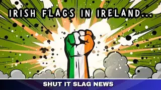 The Irish People Flying The Irish Flag In Ireland!