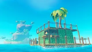 Building MASSIVE Floating Fortress & Secret Islands | Raft Multiplayer Gameplay