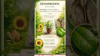 definition of transpiration| what is transpiration and it's type #shorts #sciencefacts #science