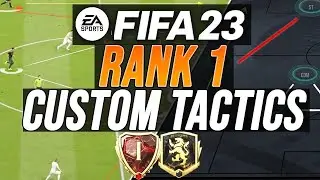 MY RANK 1 FUT CHAMPIONS CUSTOM TACTIC! 🤠 FIFA 23 ULTIMATE TEAM