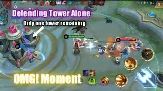 Defending tower make my team win || OMG moments || Mobile Legend Bang Bang Gameplay||