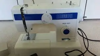 Working White Heavy Duty Sewing Machine Model 1755