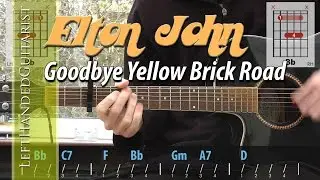 Elton John - Goodbye Yellow Brick Road acoustic guitar lesson