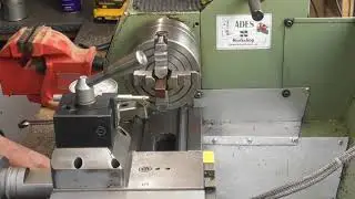 Clocking square stock in a 4 jaw Chuck