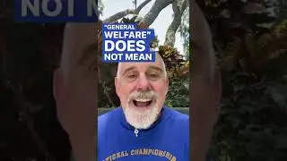 General Welfare does NOT mean 