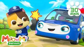 🐱 Show da Família Gato - Policial Mimi e Carro de Polícia 👮‍♀️🚓 | Músicas Infantis em Português
