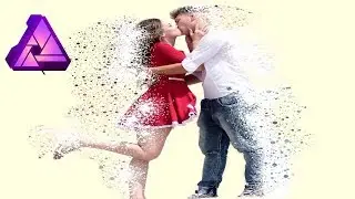 How to make particle effect in Affinity Photo || Dispersion effect in affinity