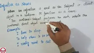 Infinitive as a noun