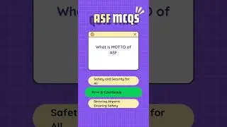 ASF Pakistan Job MCQs | Preparation 2025 #asfjobs #jobs #pakistan #pakistanjobs #asftestpreparation