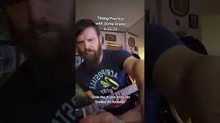 Timing Practice with Drums #practice #guitar #foryou #music #shorts #jimdooley #drums @jimdooley