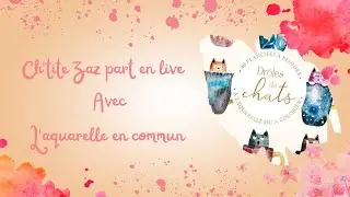 Aquarelle en commun drôles de chats