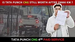 Is Tata Punch CNG Still Worth ,After 29,000 KM? | 4th Service Review 🚗