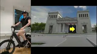 VR Cargo Bicycle Simulator - 1st and 3rd person view