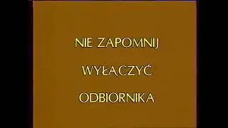 Fragment zakończenia programu. Program Pierwszy 21.03.1992