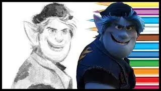 How to draw BARLEY LIGHTFOOT from ONWARD (2020)