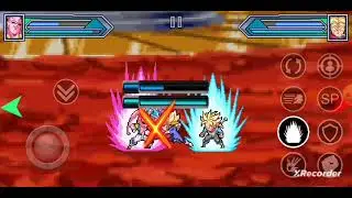 power Warriors 16.5 pelea de granola y Vegeta y buu Goten