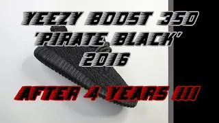 CLOSE UP LOOK ON THE ADIDAS YEEZY 350 V1 'PIRATE BLACK' 2016 AFTER 4 YEARS !!!