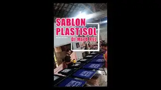 sablon plastisol dengan meja rel...