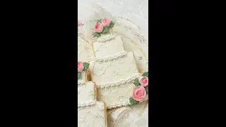 Stenciling with Royal Icing | SweetAmbs #Shorts