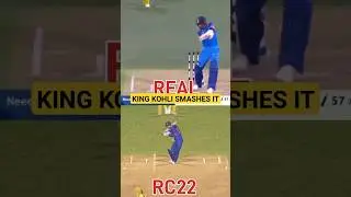 Virat Kohli Powerful Backfoot Cover Drive | Real vs RC22 Shot #570 | Real Cricket 22 Gold Shot #rc22