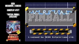 Virtual Pinball (USA/EUR) (Megadrive / Genesis / Gameplay #1177)