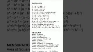 Algebra and trigonometry formula #serede