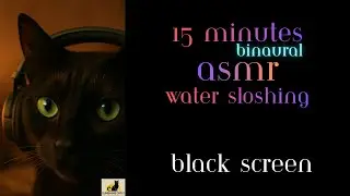 15 Minutes of Binaural Water Sloshing ASMR | Deep Relaxation & Focus (Black Screen)