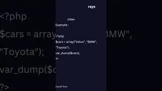 What is an  array in php |Array php| index array| associative array #shorts #shortsfeed#virqlshorts