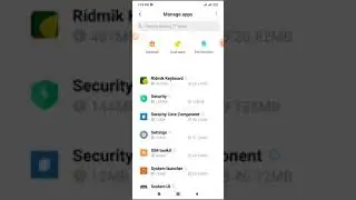 Setting apps version check on redmi note 8 & 10