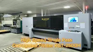 High speed single pass corrugated printer KGT-2500H