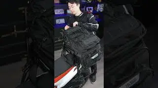 Mechanic Series Motorcycle Tail Bag: Expandable, Durable, Packed with Features for Every Adventure!