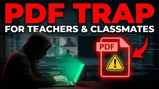 How To Hack Your Teacher's And Classmates Using PDF In Telugu 
