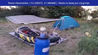 Spływ pontonem po rzece Warta. 1/3