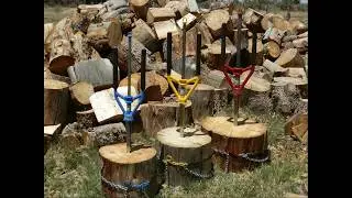 All Tie Anchor with Splitz All Manual Wood Splitter - How to split firewood safely - Good N Useful